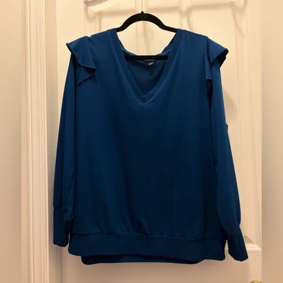 Torrid Deep Blue Knit Top - Picture 3 of 8